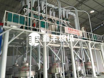 新鄉(xiāng)封丘7組石磨面粉機(jī)安裝案例