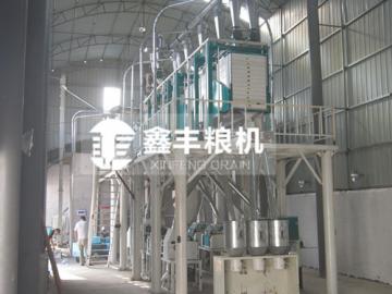 河南南陽40噸面粉機(jī)安裝案例